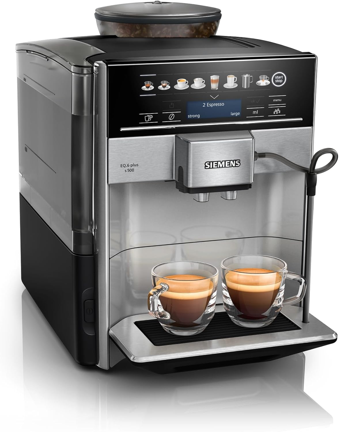 cafeteras superautomáticas de 500 a 800 euros - Siemens EQ.6 Plus s500 Inox